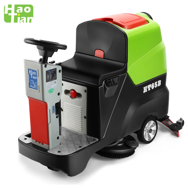 Industrial Floor Washing Cleaning Machines Equipment Manufacturer Wholesale Ht65b Ride on Floor Scrubber Drier
